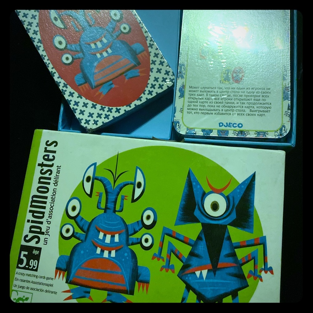 Spidmonsters card game multilingual